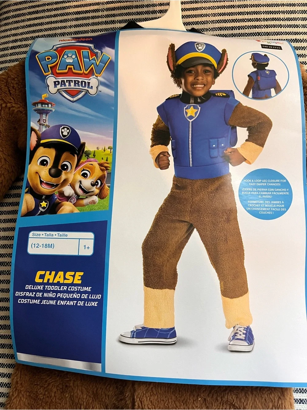 12-18M Police Pup Costume - Paw Patrol Chase